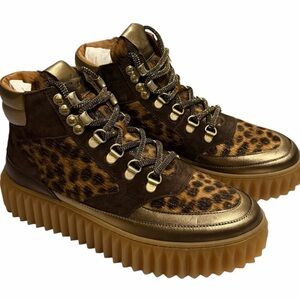 Voile Blanche/Eva Hikers/Suede-Haircalf-Leather/Leopard Spotted/Size: 36 (6)